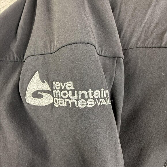 Eddie Bauer First Ascent Jacket Men Large Black Hooded Softshell Ski Hiking Coat - Picture 6 of 16